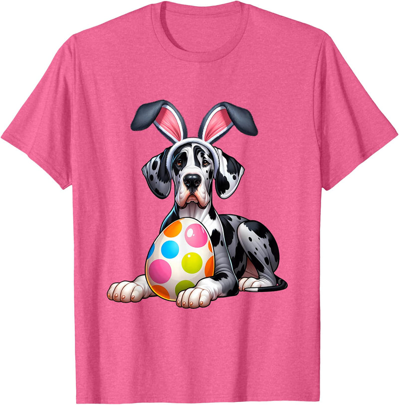 Men Women Rabbit T-Shirt in Pink Heather