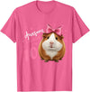 Funny Guinea Pig Birthday Party Girls 10 Years Old Guinea Pig Birthday for Girls 10th Bday T-Shirt - Pink Heather