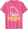Funny Fishing Gifts for Men and Women No Bananas Fishing Saying Fisherman Fishing T-Shirt - Pink Heather