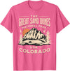 Great Sand Dunes National Park Colorado USA Retro Great Sand Dunes National Park Colorado Hike Outdoors Retro T-Shirt - Pink Heather