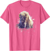 Rocky Mountain Wilderness designs Great Native American White Buffalo Sacred Spirit Animal T-Shirt - Pink Heather