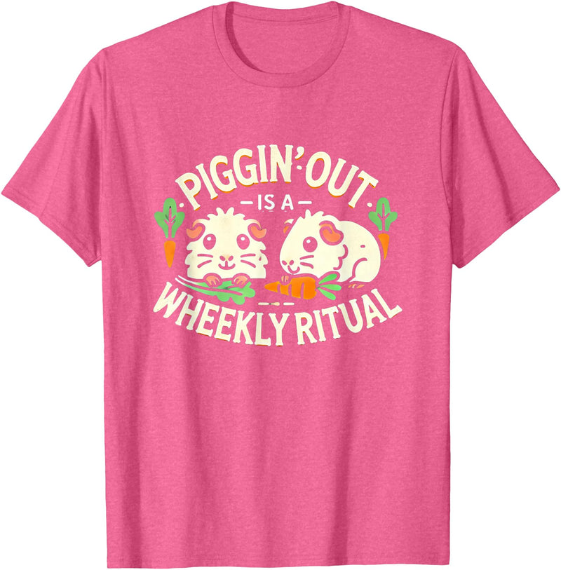 Funny Guinea Pig Gifts for Guinea Pig Lovers Funny Guinea Pig Guinea Pigs Guinea Pig Lover T-Shirt - Pink Heather