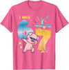 Funny 7th Birthday 6-7 Meme Pig Shir-t Kids Gift I was 6 Now I'm 7 Funny 67 Birthday Kids Boys Dabbing Pig T-Shirt - Pink Heather