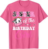 Cow Lover Birthday Men Women Kids Shirts & Gifts Sister of The Birthday Girl Farm Cow Matching Family Shirt T-Shirt - Pink