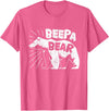 Mens Beepa Bear T-Shirt Father's Day Tee T-Shirt - Pink Heather