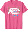 LGBT Trans Pride Shirts Mom Mama Bear for Moms LGBTQ Mama Bear Transgender Flag Gay Equal Rights Trans T-Shirt - Pink Heather