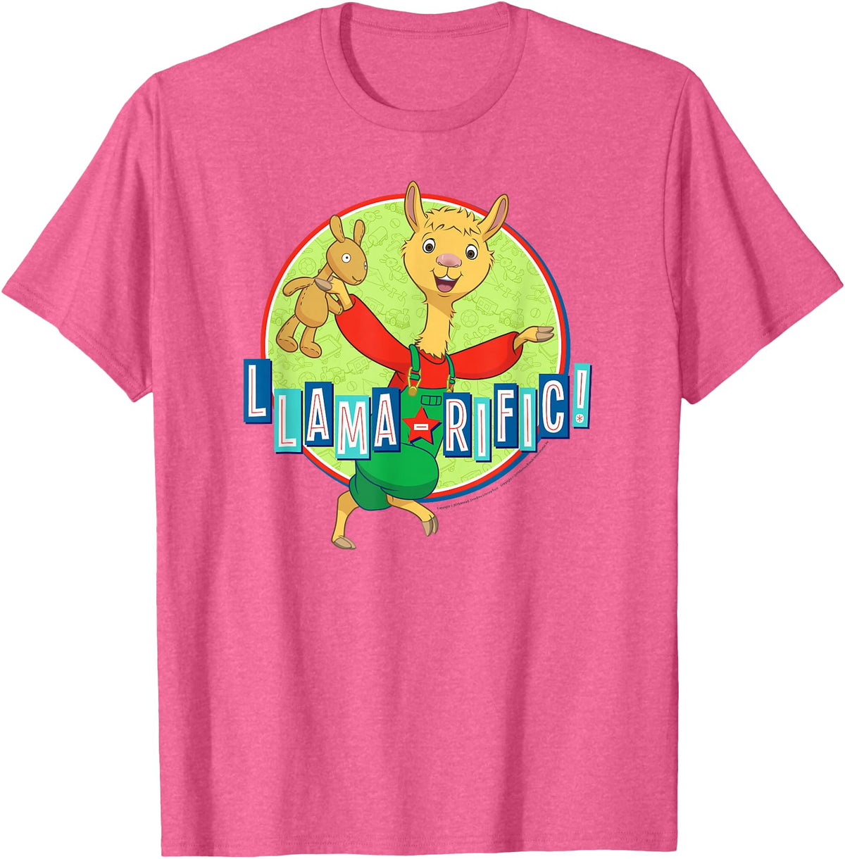 Llama Llama Netflix Red Pajama Llama-rific Tee Shirt T-Shirt - Pink Heather