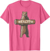 Cartba Real Estate Co. Bear-y Awesome Realtor Funny Real Estate Agent Saying T-Shirt - Pink Heather