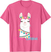 funny Mama Llama tshirt for mother's day Mama Llama Funny Mother's Day Shirt for Women Mom Love Llama T-Shirt - Pink Heather