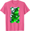 Urban Empyre Green Gummy Bear T-Shirt - Pink Heather