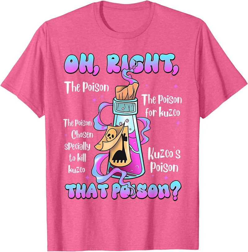 Funny Drink Me Poison Halloween Costume Vintage Oh Right That Poison Llama Halloween T-Shirt - Pink Heather