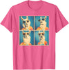 Tie-Dye Animal Groovy Llama Lover Men Women Kids Colorful Hippie Llama Wearing Tie Dye Llama Lovers T-Shirt - Pink Heather
