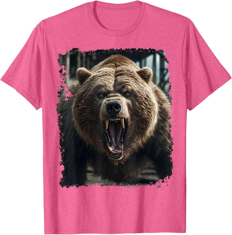 Noah&Friends Vintage Bear T-Shirt - Pink Heather