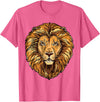 ROSS BOSS Majestic Lion Mane Detail Art T-Shirt - Pink Heather