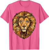 ROSS BOSS Majestic Lion Mane Detail Art T-Shirt - Pink Heather