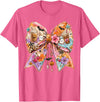Summerween Tees NYC Summerween Bow Coquette Summer Halloween Ghosts Beach Coffee T-Shirt - Pink Heather