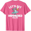 SALTY JOES Salty Joe's - Let's Get Hammered Lightweight, Graphic T-Shirt - size chart