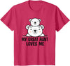 Homewise Shopper Great Aunt My Great Aunt Loves Me Bear T-Shirt - Red Heather