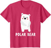 Cute Animal Shirts For Kids Co Polar Bear Shirt Boys Girls Cute Polar Bear Gift T-Shirt - Red Heather