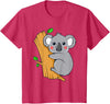 Charm's Children Clothing Cute Koala Bear T Shirt for Children | Kids Koala Bear Shirt T-Shirt - Red Heather
