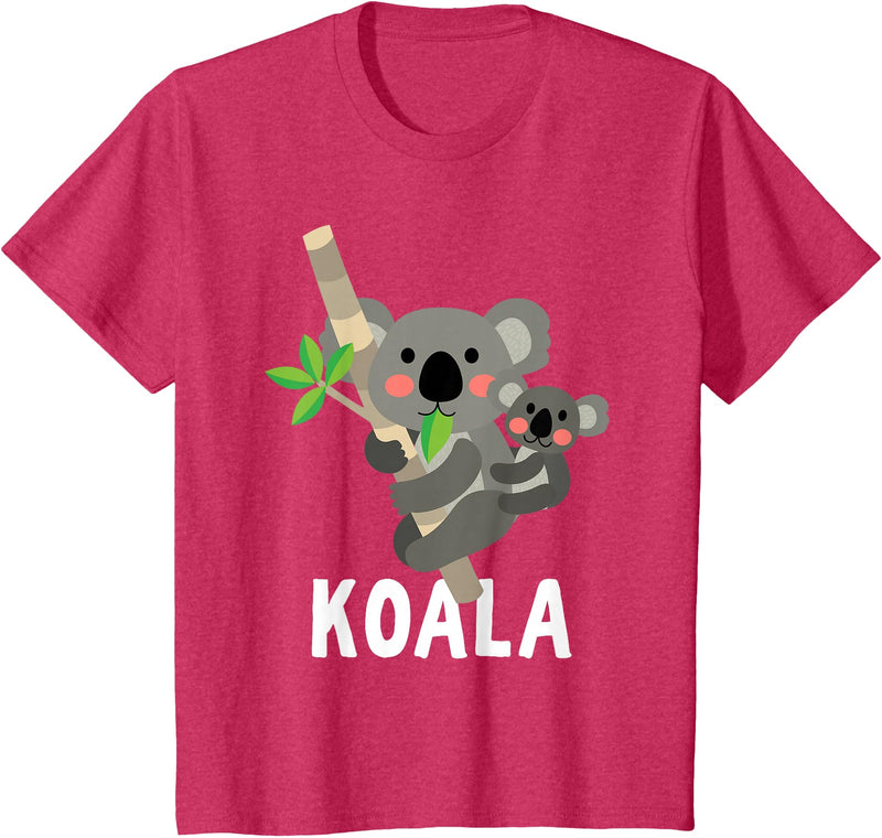 Cute Animal Shirts For Kids Co Koala Shirt For Boys Or Girls | Cute Koala Bear Gift T-Shirt - Red Heather