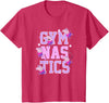 Kids Peppa Pig Gymnastics Stacked Text T-Shirt - Red Heather