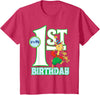 Children's My First Birthday Official Llama Llama Tee Shirt T-Shirt - Red Heather