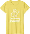 I Just Love My Angora Rabbit Bunny Rabbit T-Shirt in Lemon Yellow