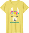 Llama Shirts & Alpaca Gifts No Prob Llama Christmas Women Kids Girls Birthday T-Shirt - Lemon Yellow