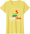 Funny Bear Family Gay LGBT Pride HBL LGBT Auntie Bear Aunt Gay Pride Proud Mom Mother's Day T-Shirt - Lemon Yellow
