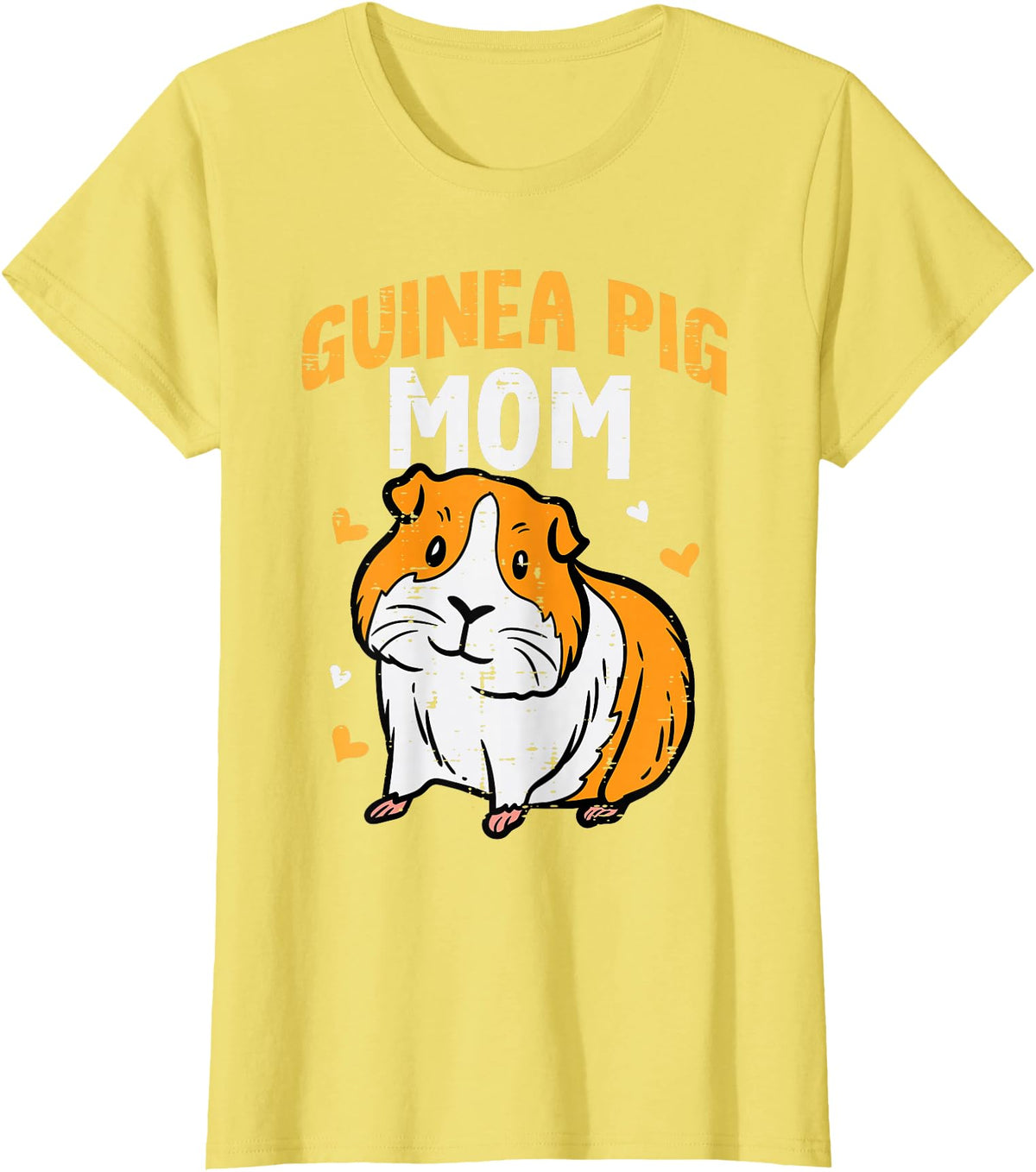 Guinea Pig Shirts For Men Women Kids Gift Guinea Pig Mom Cute Cavy Mama Mommy Mothers Day Animal Women T-Shirt - Lemon Yellow