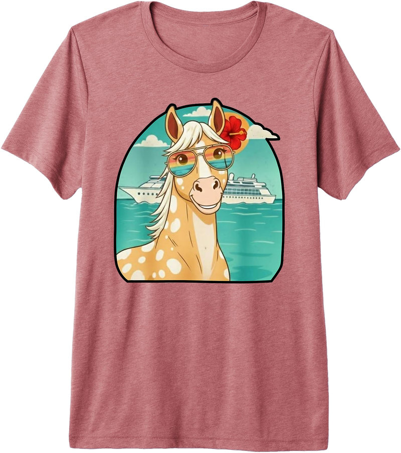 It'sYourTimeToRelax Cruisin Horse Premium Tri-Blend T-Shirt - Mauve