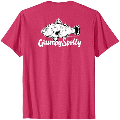 Grumpy Spotty Apparel Grumpy Spotted Bay Bass Everyday Shirt T-Shirt - size chart