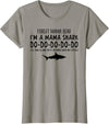 Funny Mama Shark T-shirt Forget Mama Bear I'm A Mama Shark Don't Mess Funny T-shirt - Slate Grey