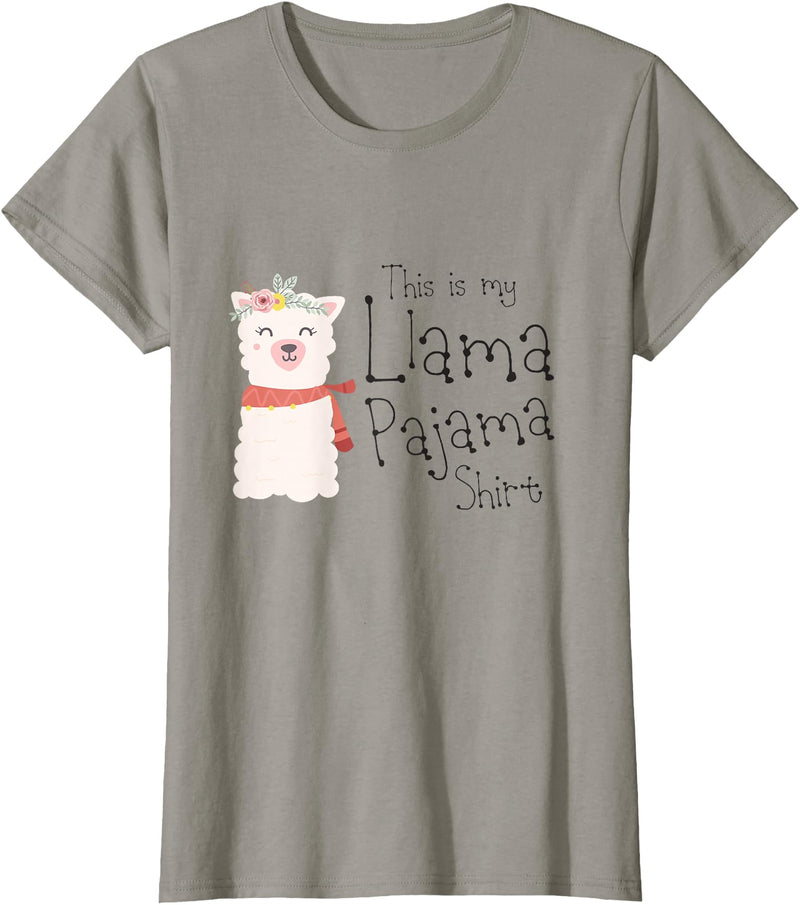 Cute This Is My Llama Pajama Shirt Gifts Womens & Kids This is My Llama Pajama Shirt Cute Alpaca Gift T-Shirt - Slate Grey