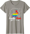 Funny Bear Family Gay LGBT Pride HBL LGBT Auntie Bear Aunt Gay Pride Proud Mom Mother's Day T-Shirt - Slate Grey