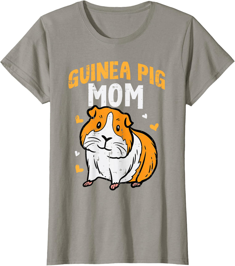 Guinea Pig Shirts For Men Women Kids Gift Guinea Pig Mom Cute Cavy Mama Mommy Mothers Day Animal Women T-Shirt - Slate Grey