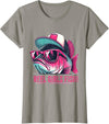 Reel Girl Fish Fishing Fisherwomen Gifts Shirt Reel Girl Fish Fishing Fisher Bass Fish T-Shirt - Slate Grey