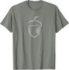 Halloween Collection Acorn Nut T-Shirt Fall Autumn Tee Shirt T-Shirt - Olive Heather