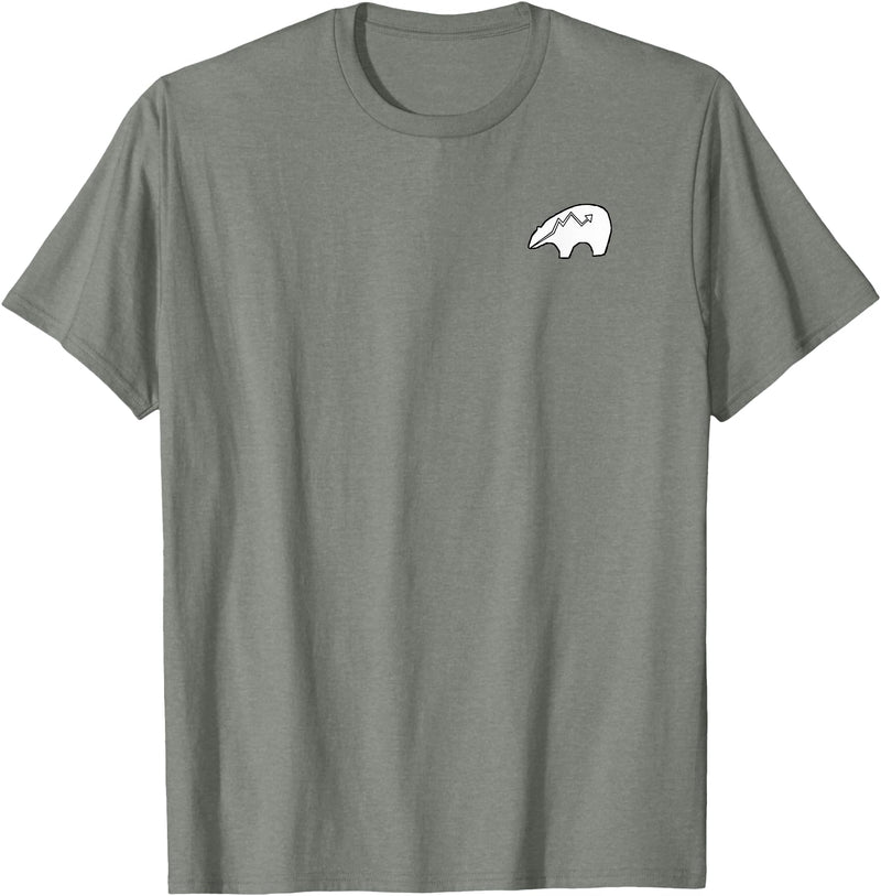P&L Originals Zuni Bear pocket-style tee shirt emblem T-Shirt - Olive Heather