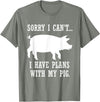 Lustige Schwein Bauernhof Tier Zitate Plans with My Pig Farmer Piggy T-Shirt - Olive Heather