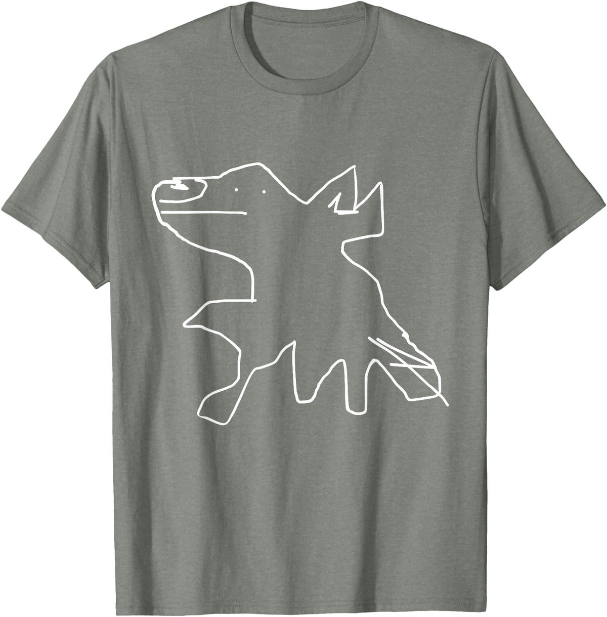 Funny drawings of animals, work and hobbies Horse T-Shirt - Olive Heather