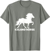 Icelandic horse gifts Icelandic horse T-Shirt - Olive Heather