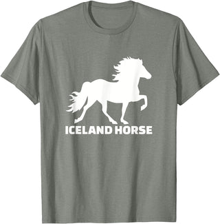 Icelandic horse gifts Icelandic horse T-Shirt - Olive Heather