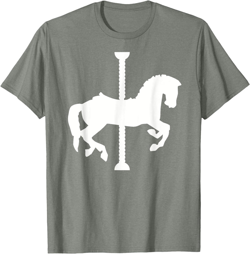 Carousel horse T-Shirt - Olive Heather