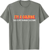 Seasonalitees I'm a calzone this is my human costume halloween T-Shirt - Olive Heather