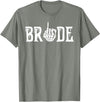 Skull Skeleton Halloween Wedding Bachelorette Bride Skeleton Ring Finger Halloween Wedding Bachelorette T-Shirt - Olive
