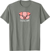 Funny Video Game Clothing Gifts for Gamers Going Ham - Funny Gamer and BBQ Chef Pig Gift T-Shirt - Olive Heather