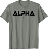 Mens ALPHA Gym Rabbit Workout Bodybuilding Fitness T-Shirt in Olive Heather