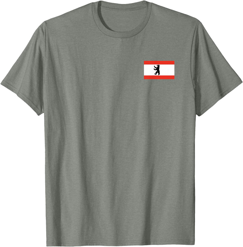 Berlin Bear Flag BERLIN GERMANY FLAG BEAR FLAG T-Shirt - Olive Heather